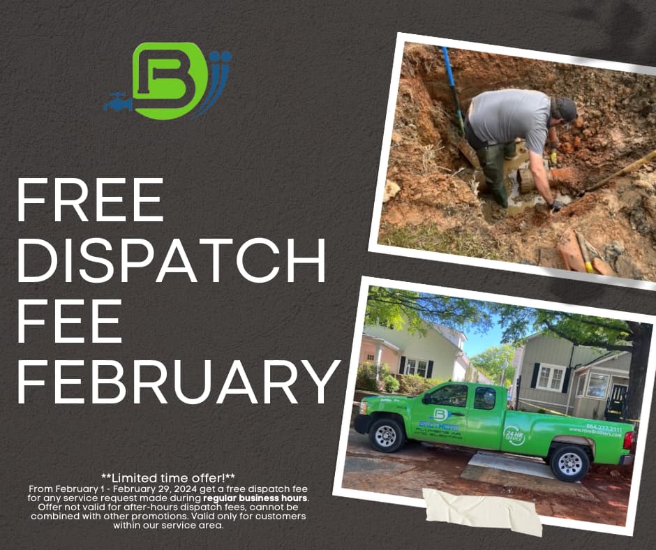 A free dispatch fee for any service request made during regular business hours.