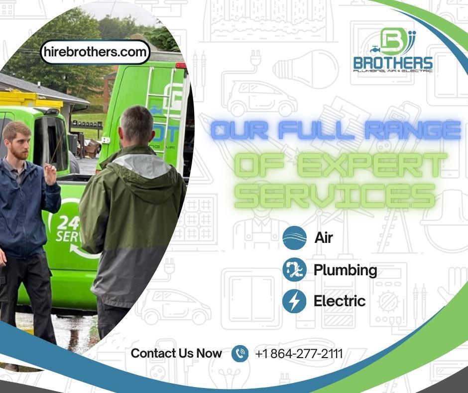 At Brothers Plumbing, Air & Electric, we pride ourselves on being a one-stop solution for all your plumbing, HVAC, and electrical needs. Our skilled technicians use the latest technology and best practices to deliver fast, reliable, and long-lasting results for every project.