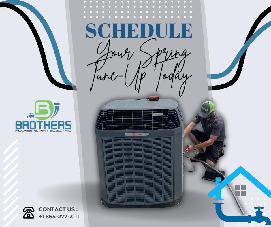 Don’t wait for a problem to arise before addressing your home’s needs. Contact Brothers Plumbing, Air, & Electric today to schedule your spring tune-up. Together, we’ll ensure your systems are ready for the warmer months ahead, giving you peace of mind and a more comfortable home.