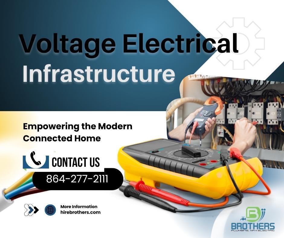 Brothers Plumbing, Air, & Electric deploys certified electricians to design, implement, and protect vital electrical infrastructure.